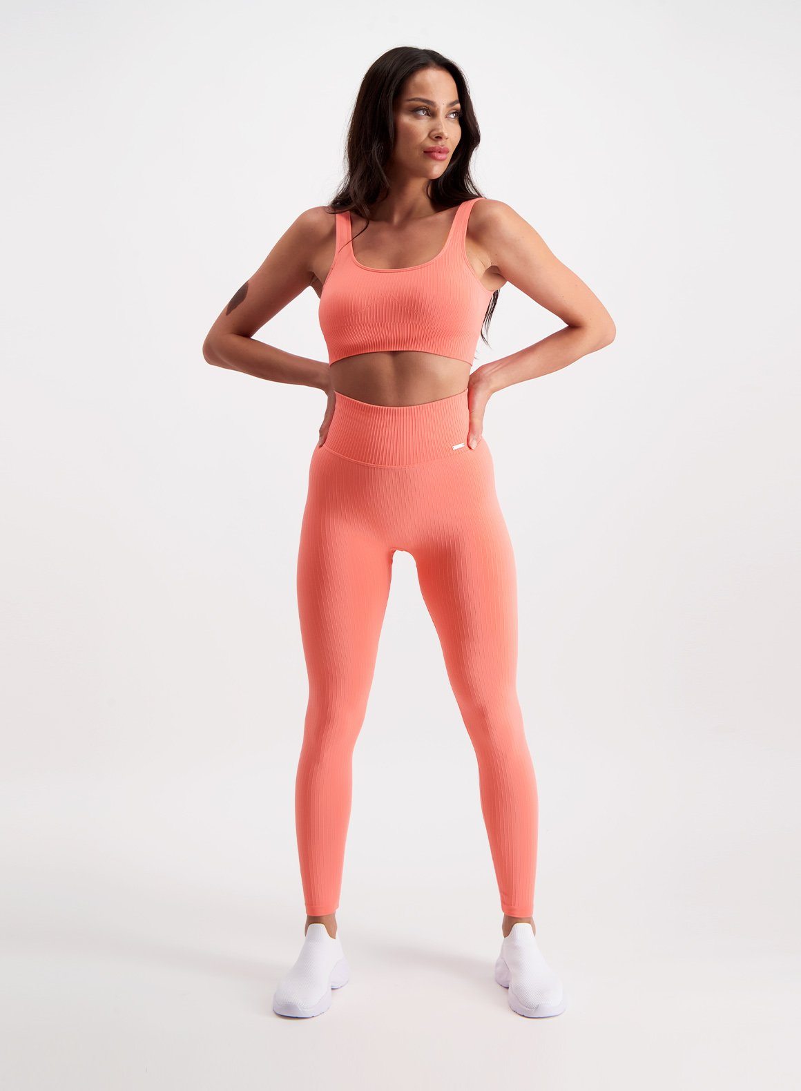 CORAL RIBBED SEAMLESS TIGHTS AIM N AU